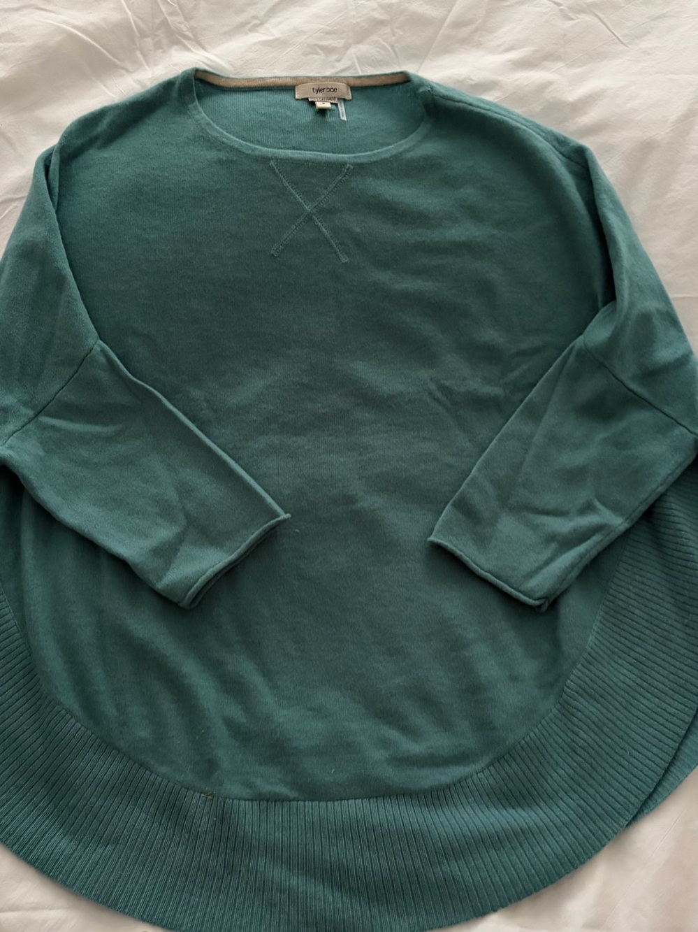 Tyler Boe Women’s Cashmere Crewneck Sweater - Teal